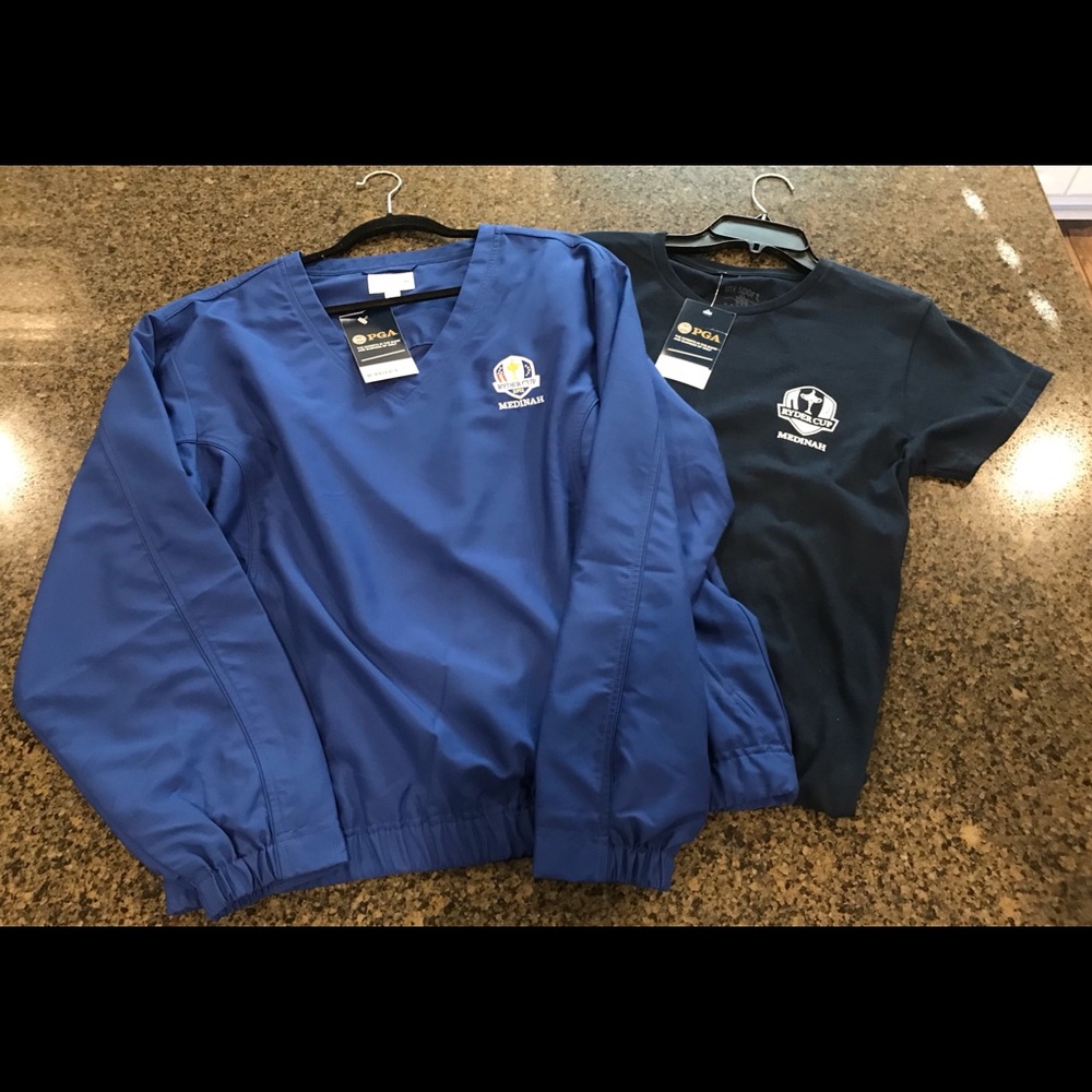 Ryder Cup 2012 Medinah windbreaker & missy T-shirt